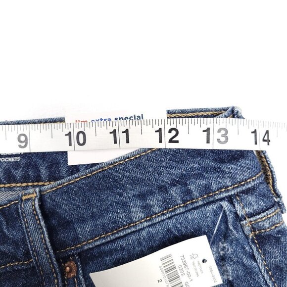 NWT Old Navy Womens Distressed Mid Rise Button Fly Jeans Size 2 Slouchy - Picture 3 of 10